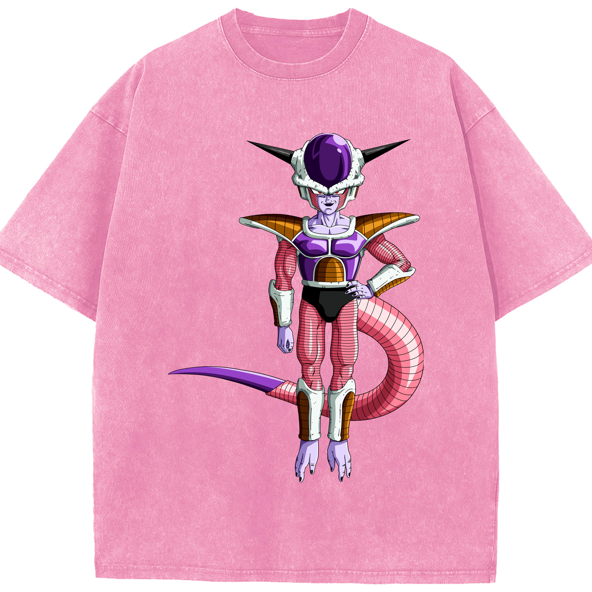 （画像用） ドラゴンボール フリーザ DRAGON BALL Frieza 綿100% ヴィンテージ風 半袖Tシャツ（フロントプリント）